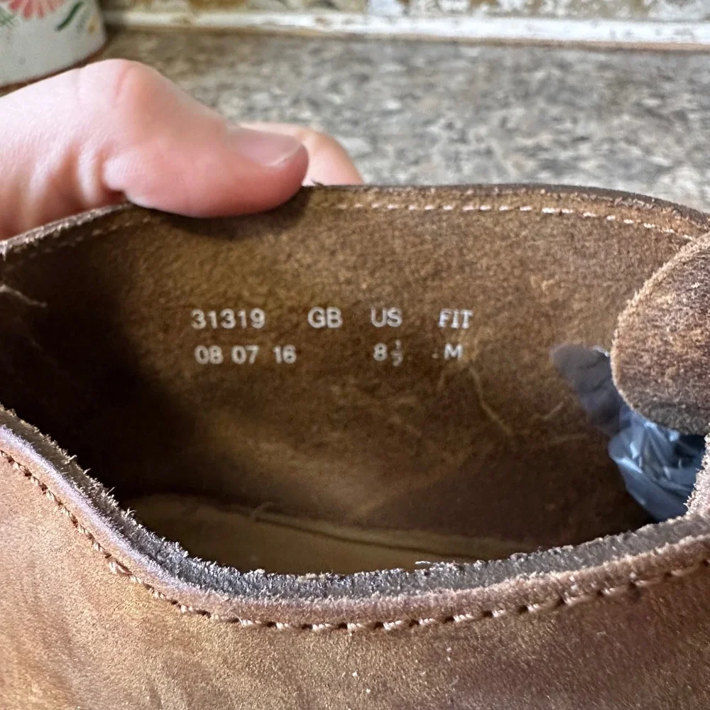 Clarks Desert Trek Men 8.5 Brown Good Beeswax Leather Crepe Sole 31319